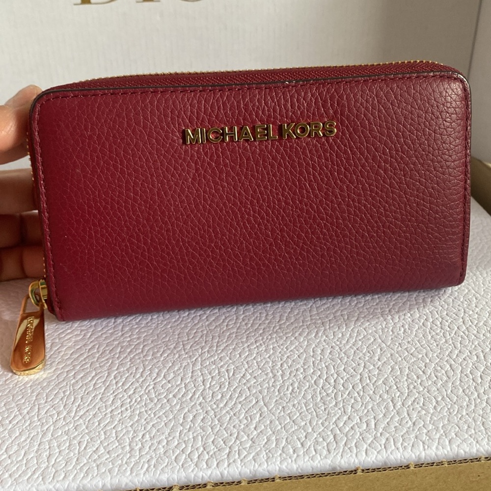 Michael Kors Burgundy Wallet - Picture 3 of 7